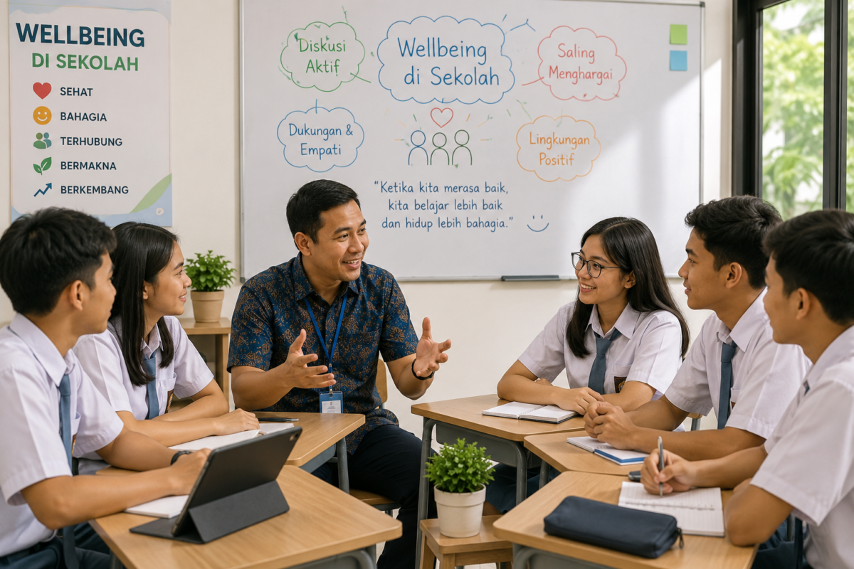 Wellbeing di Sekolah melalui diskusi aktif antara guru dan siswa