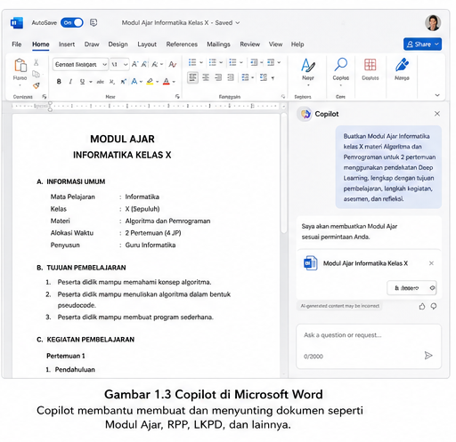 Copilot di Microsoft Word