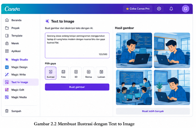 Membuat Ilustrasi dengan Text to Image