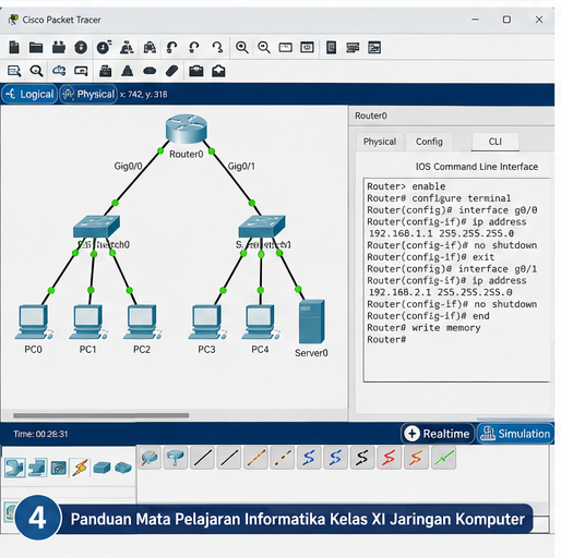 Panduan Mata Pelajaran Informatika Kelas XI Jaringan Komputer