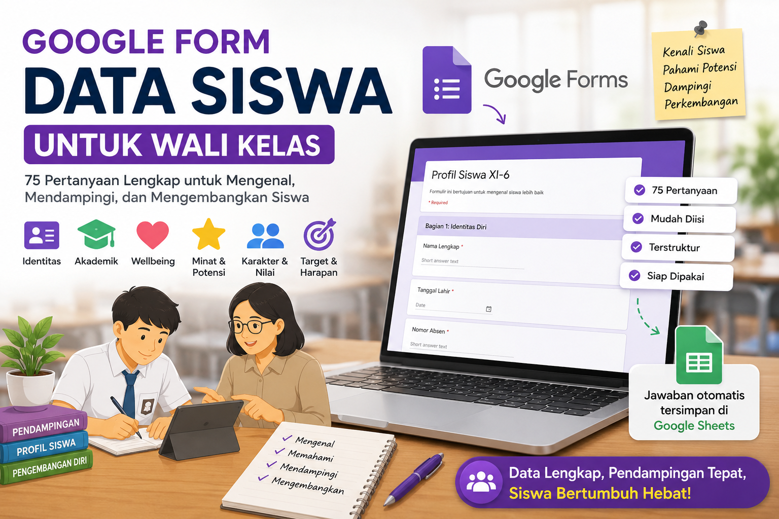 google form data siswa
