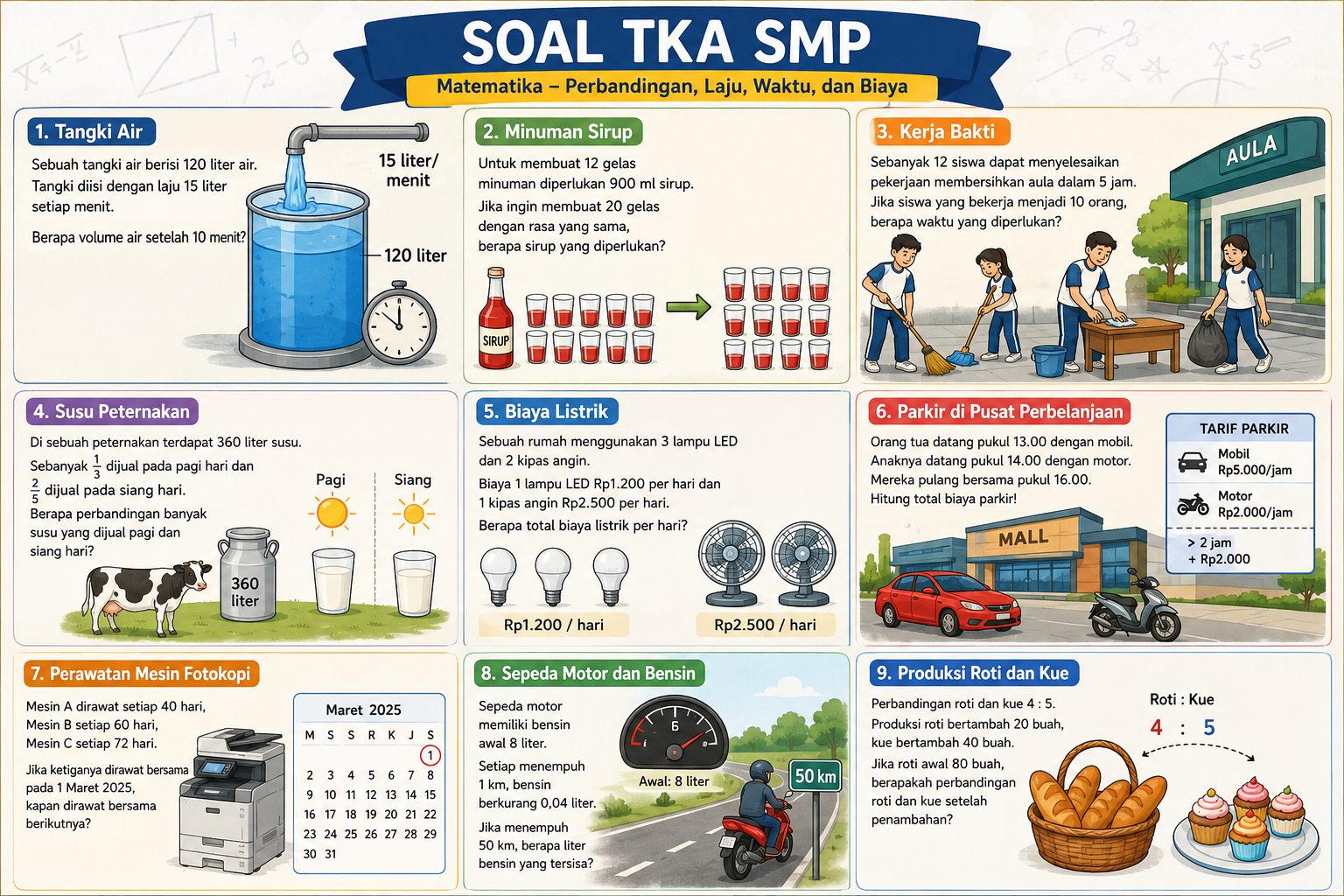 Latihan Soal TKA Matematika SMP
