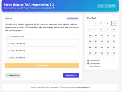 simulasi tka matematika sd 2026