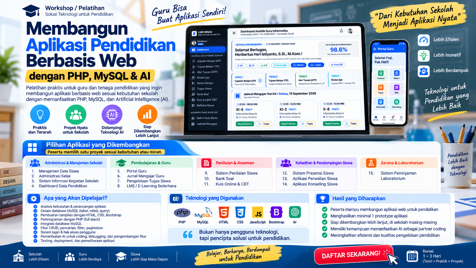 pelatihan pembuatan aplikasi pendidikan